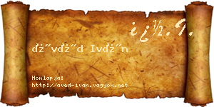 Ávéd Iván névjegykártya