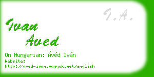 ivan aved business card